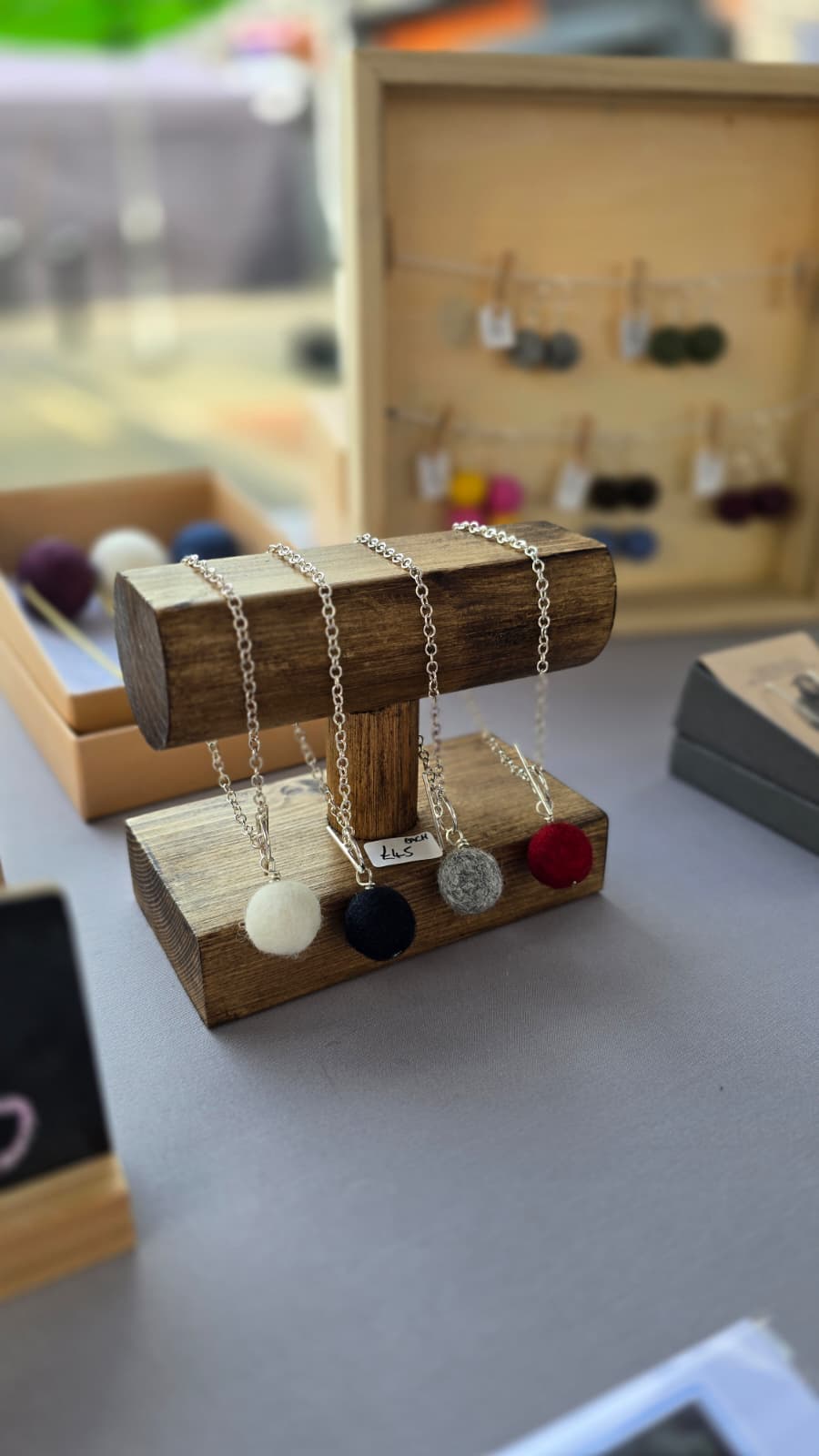 Sheep Floof Wool Bead Bracelet