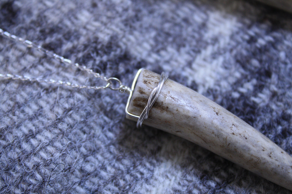 Deer Antler Tip Pendant