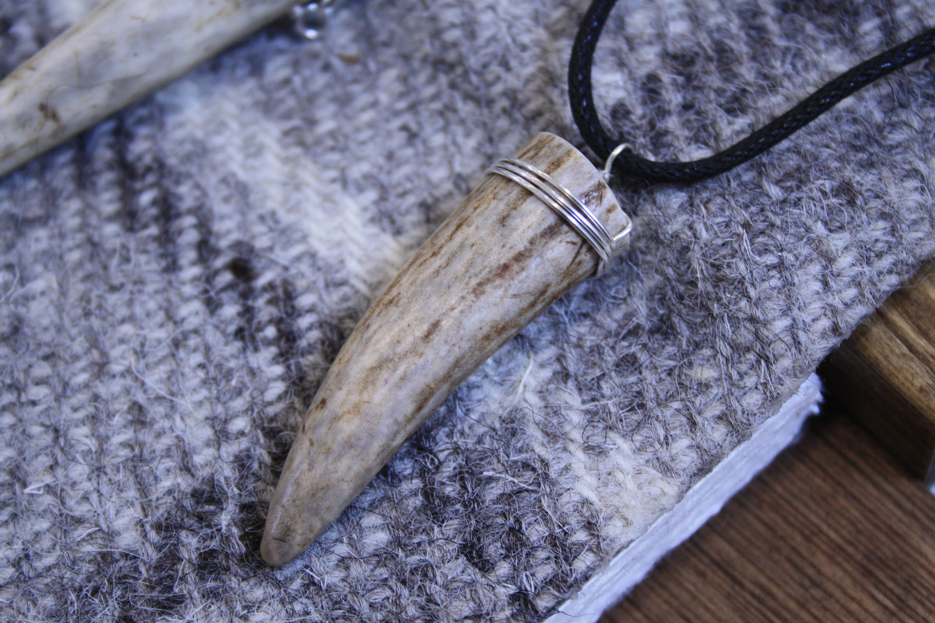 Deer Antler Tip Pendant