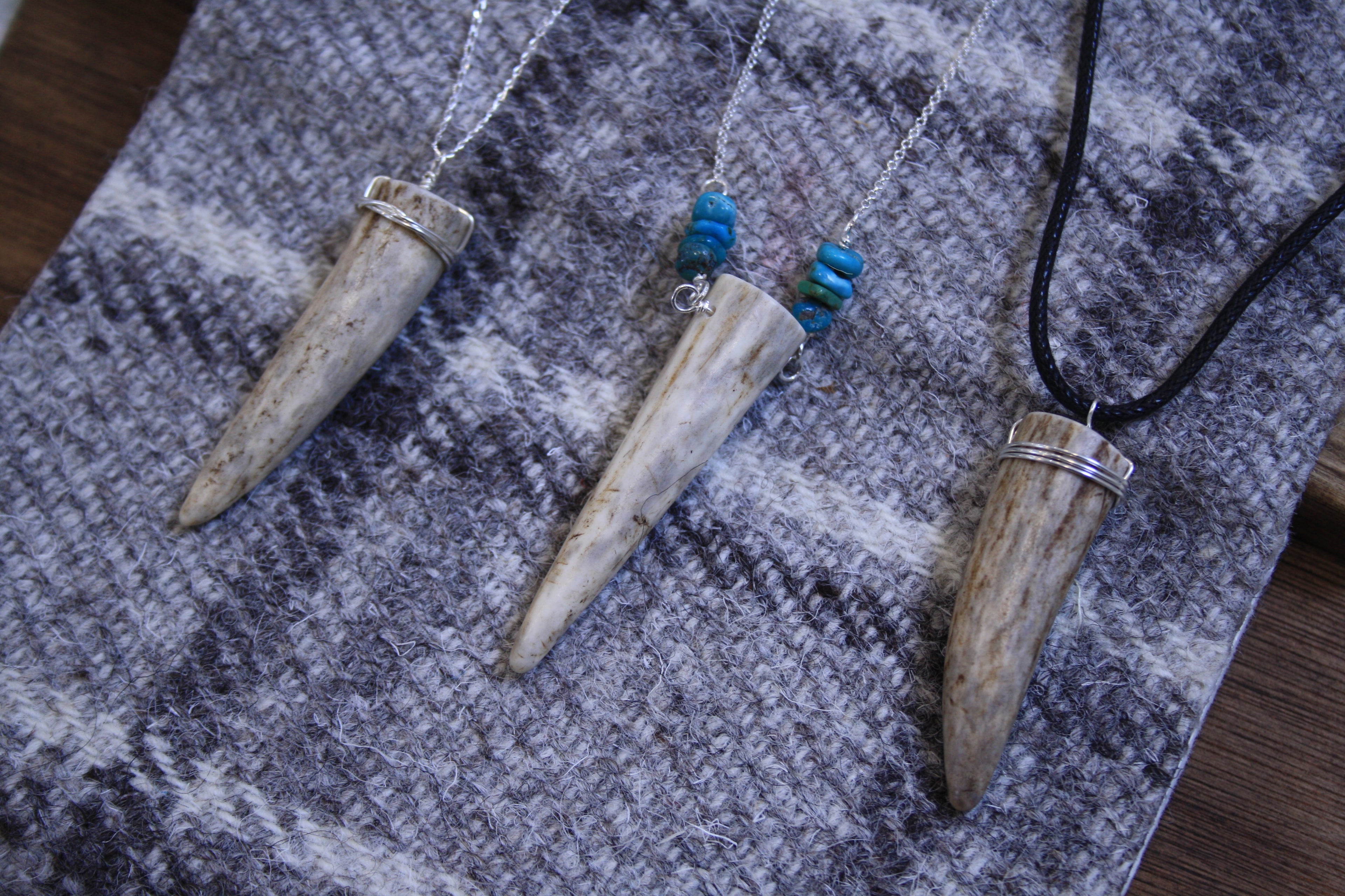 Deer Antler Tip Pendant