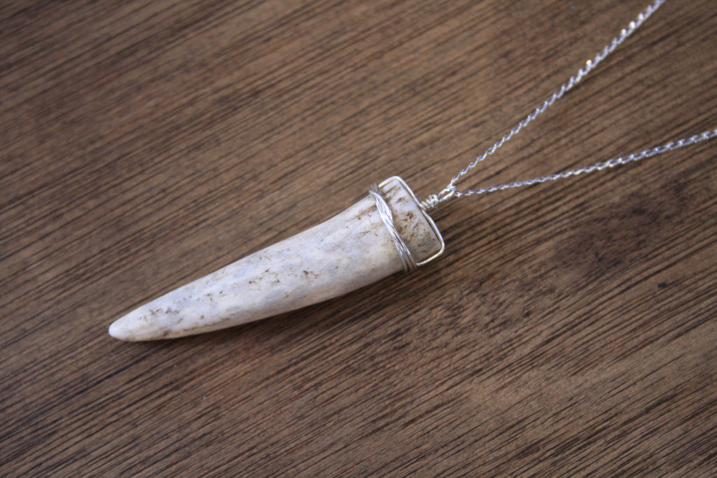 Deer Antler Tip Pendant