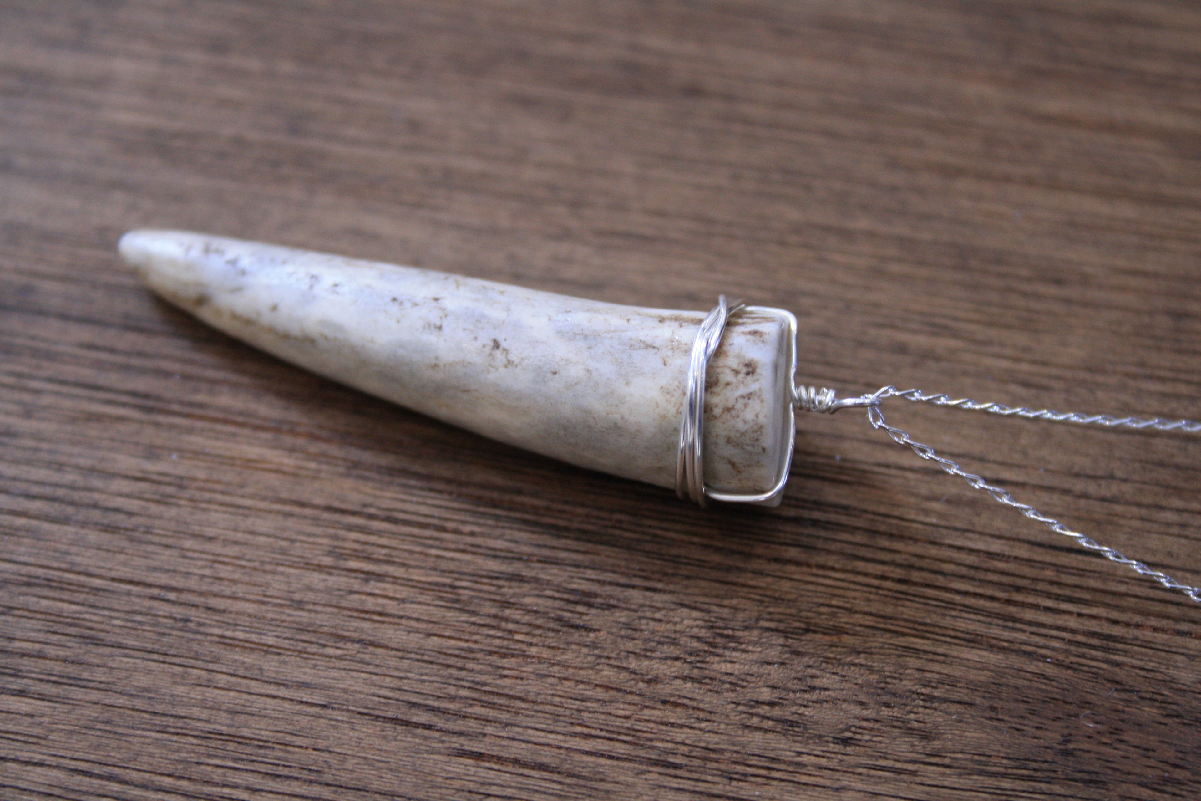 Deer Antler Tip Pendant