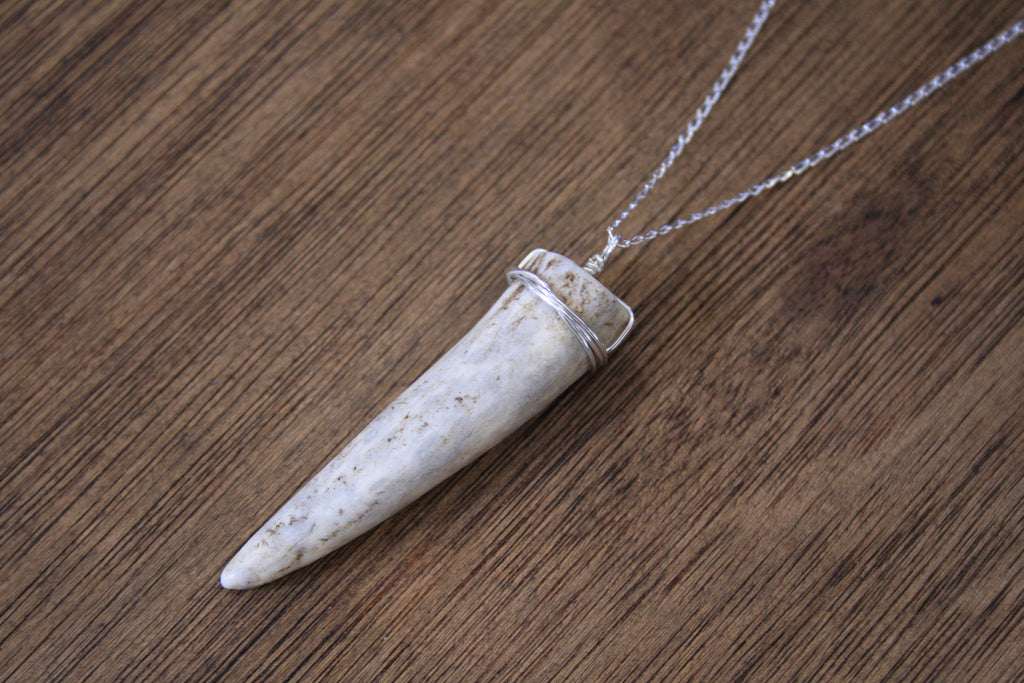 Deer Antler Tip Pendant
