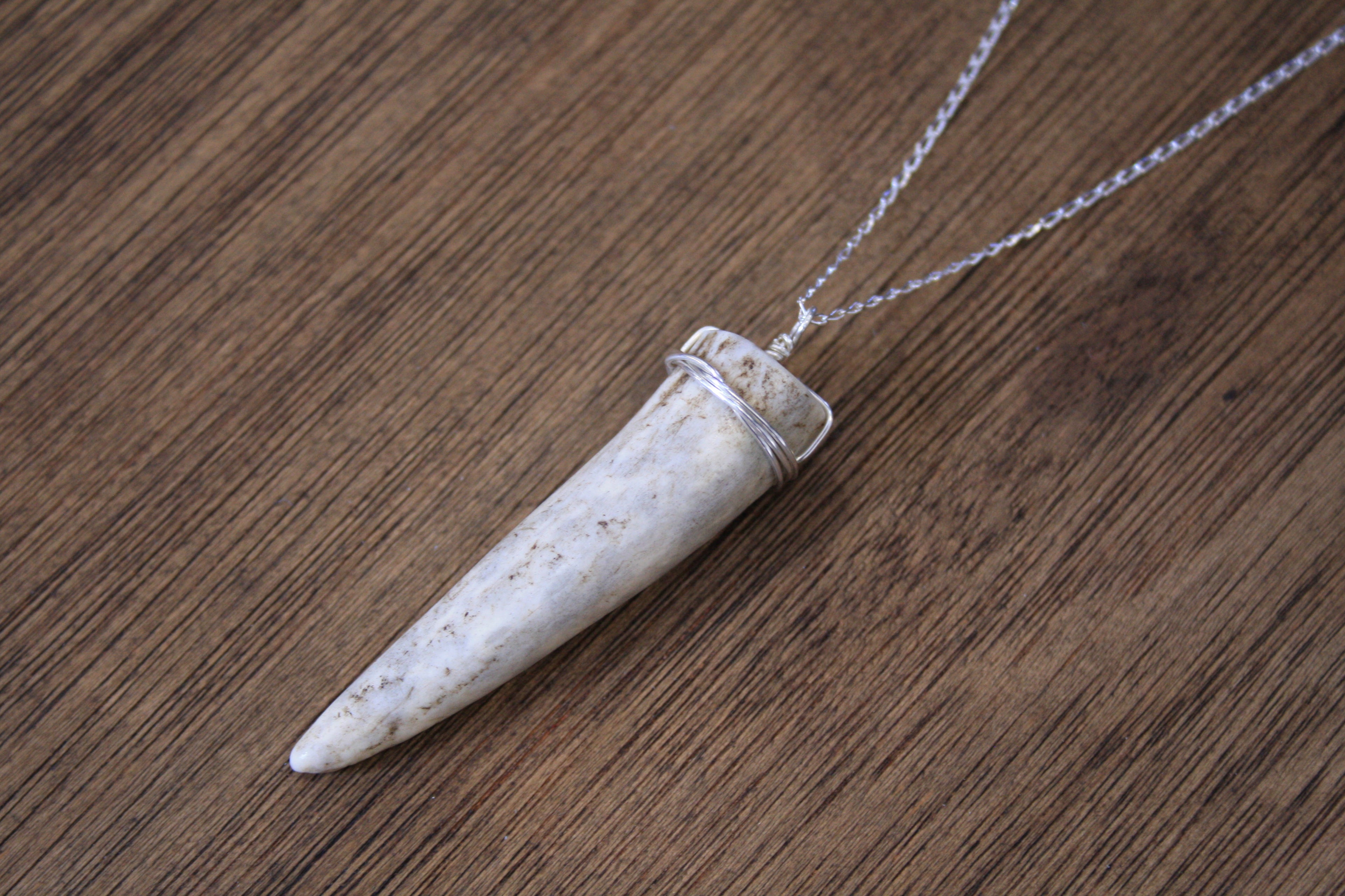 Deer Antler Tip Pendant