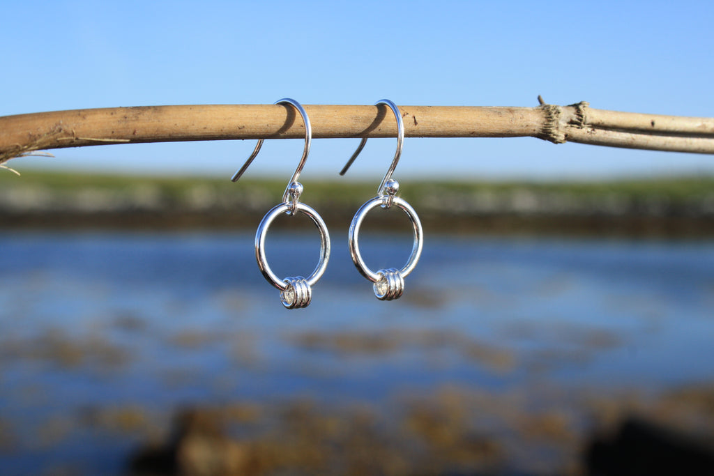 Triple Ring Dangle Earrings