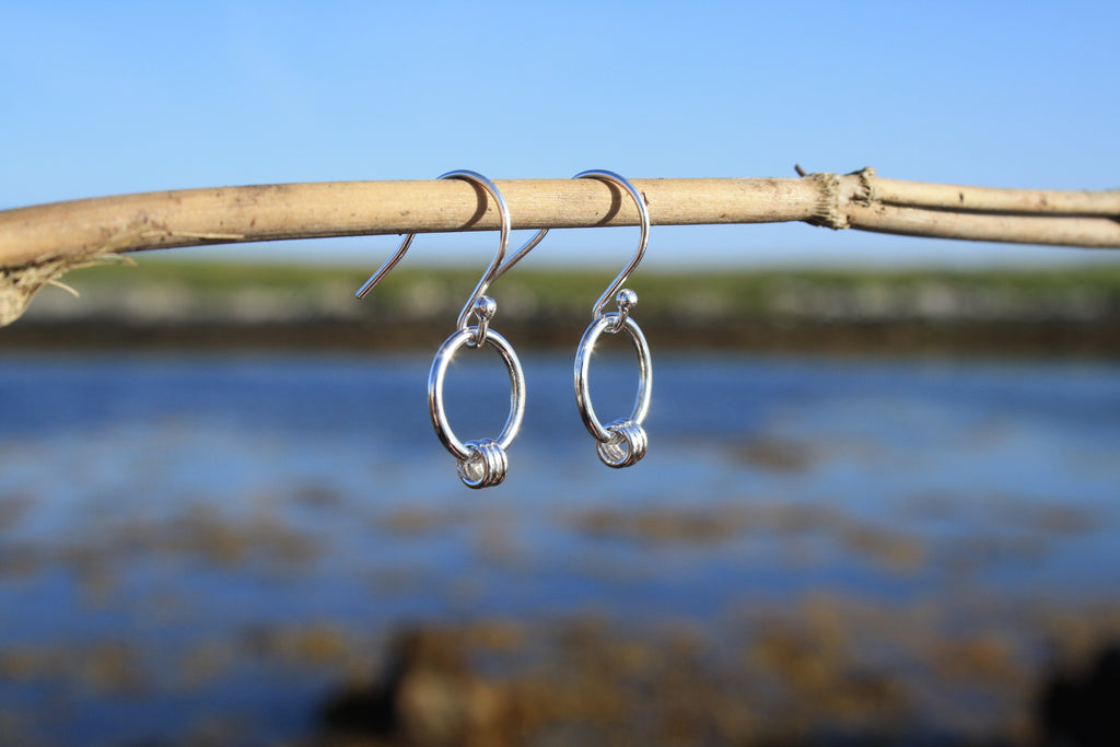 Triple Ring Dangle Earrings