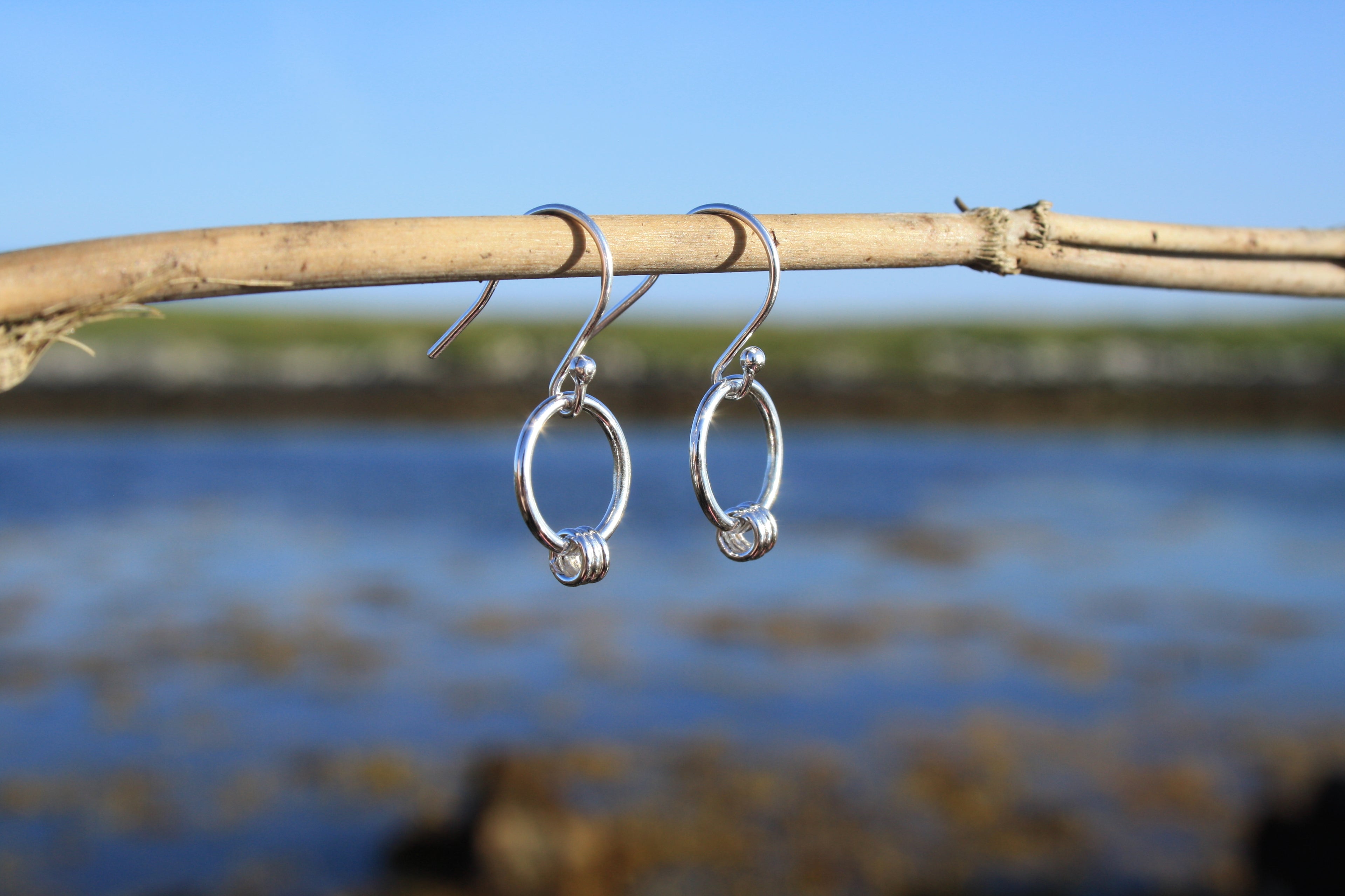 Triple Ring Dangle Earrings