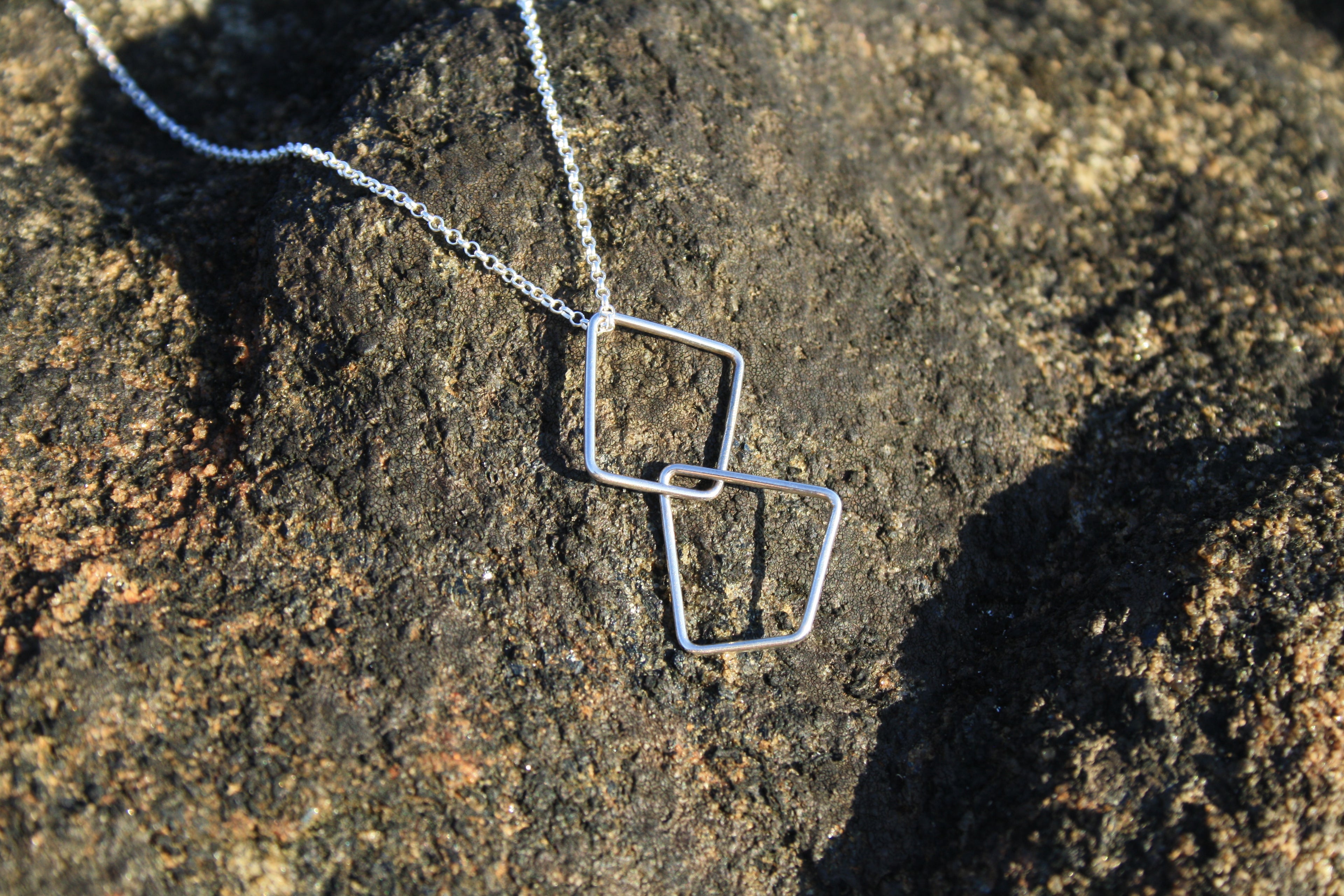 Double Geometric Pendant