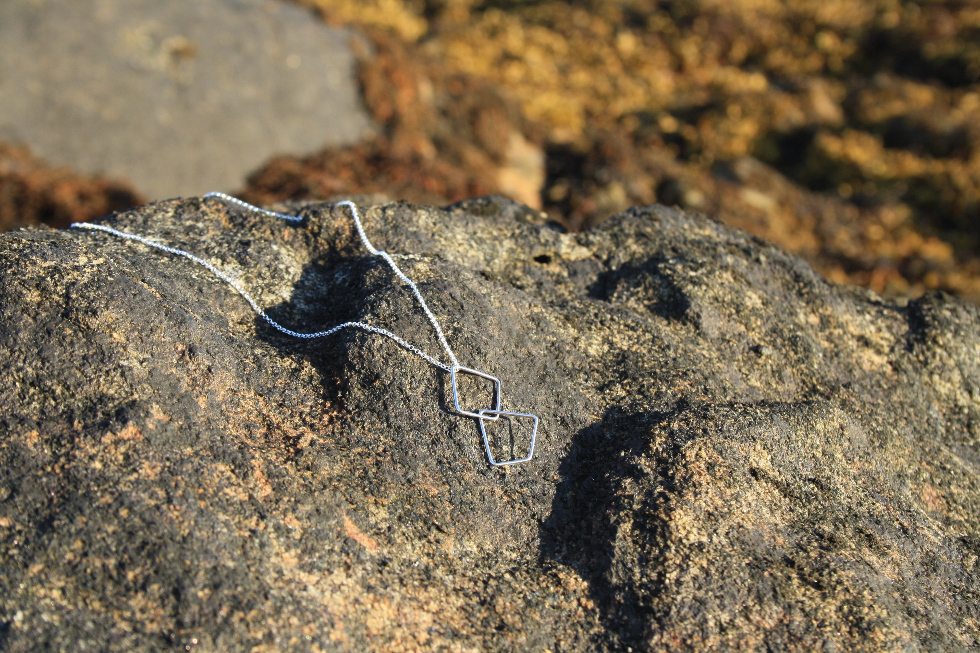 Double Geometric Pendant