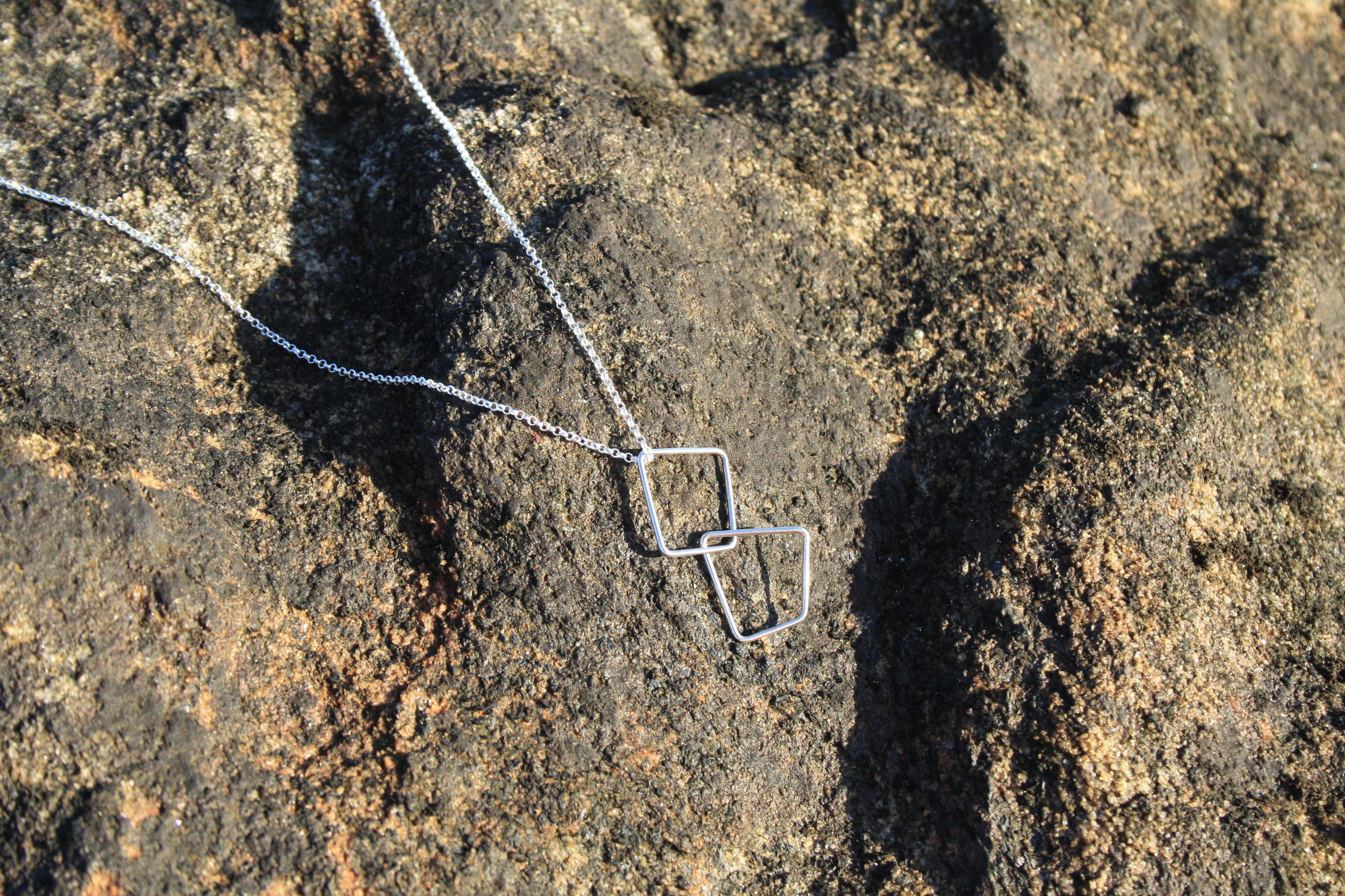 Double Geometric Pendant