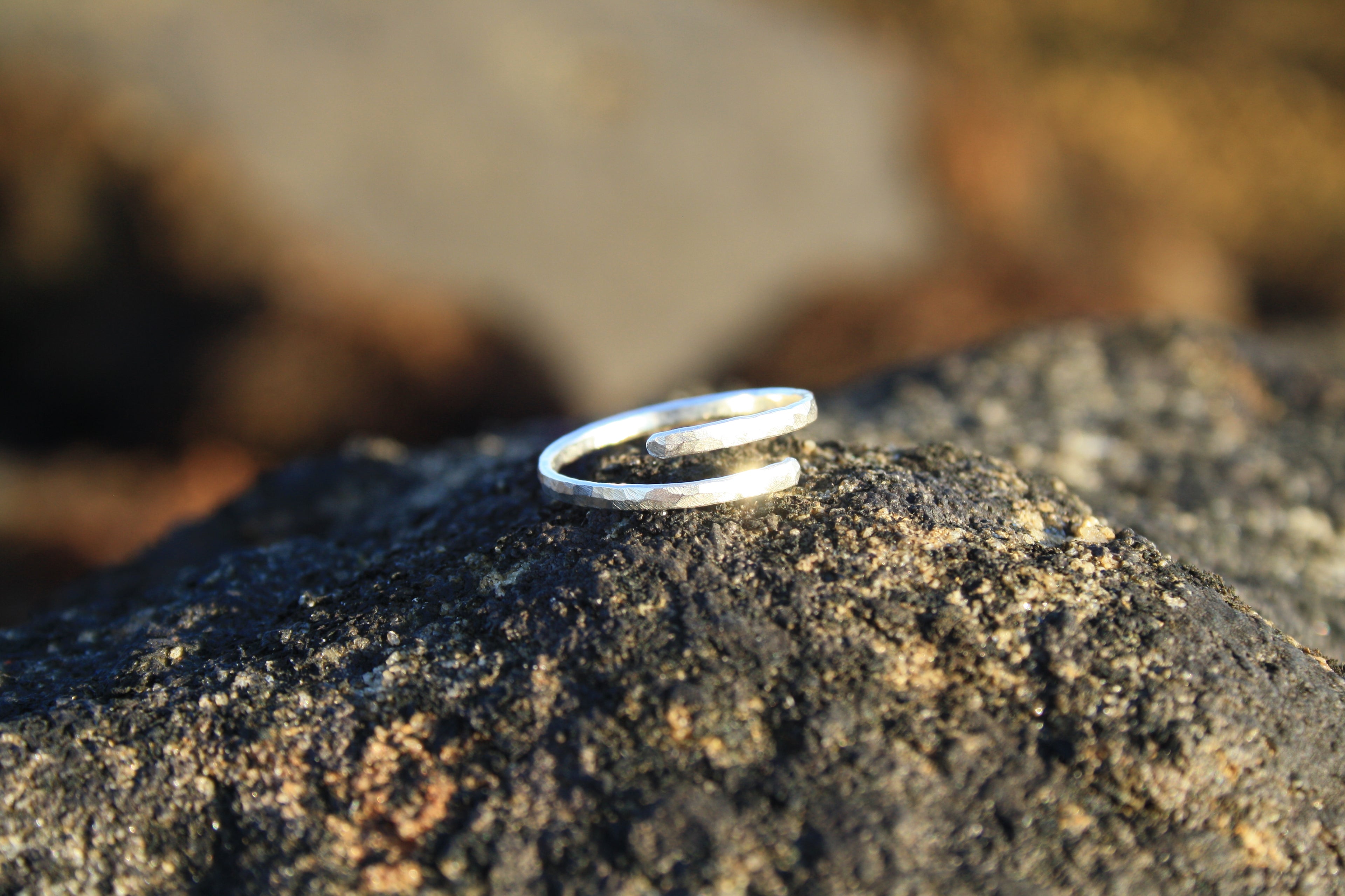 LUNA Adjustable Textured Ring