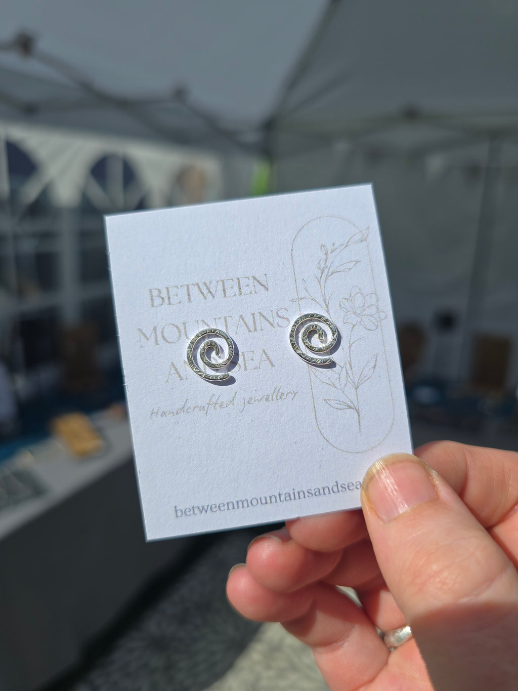 Celtic Swirl Stud Earrings